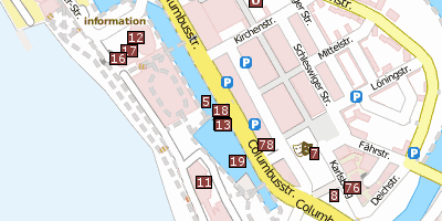 Stadtplan Columbus-Center Bremerhaven Bremerhaven