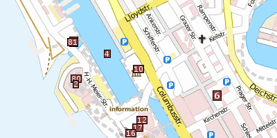 Deutsches Auswandererhaus Stadtplan