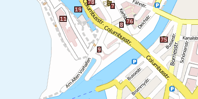 Richtfunkturm  Bremerhaven Stadtplan