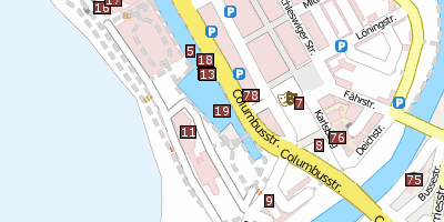 Stadtplan Seute Deern  Bremerhaven