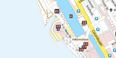 Stadtplan Zoo am Meer